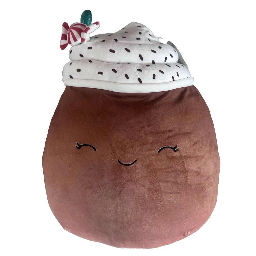 Squishmallows Marshina Hot Cocoa 16” Christmas Peppermint Plush With Tag